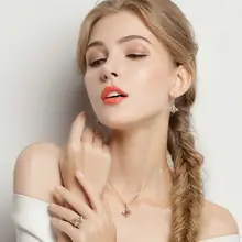 Silver Bee Pendant Necklace for Women #5