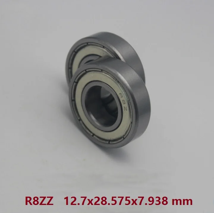 200pcs/lot R8ZZ R8 ZZ 2Z Metal shielded ball bearing 1/2