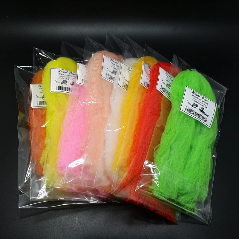 8 optional colors fly tying Para Post Wings fiber Polypropylene Floating Yarn 40cm/bundle dry fly parachute wings tying material