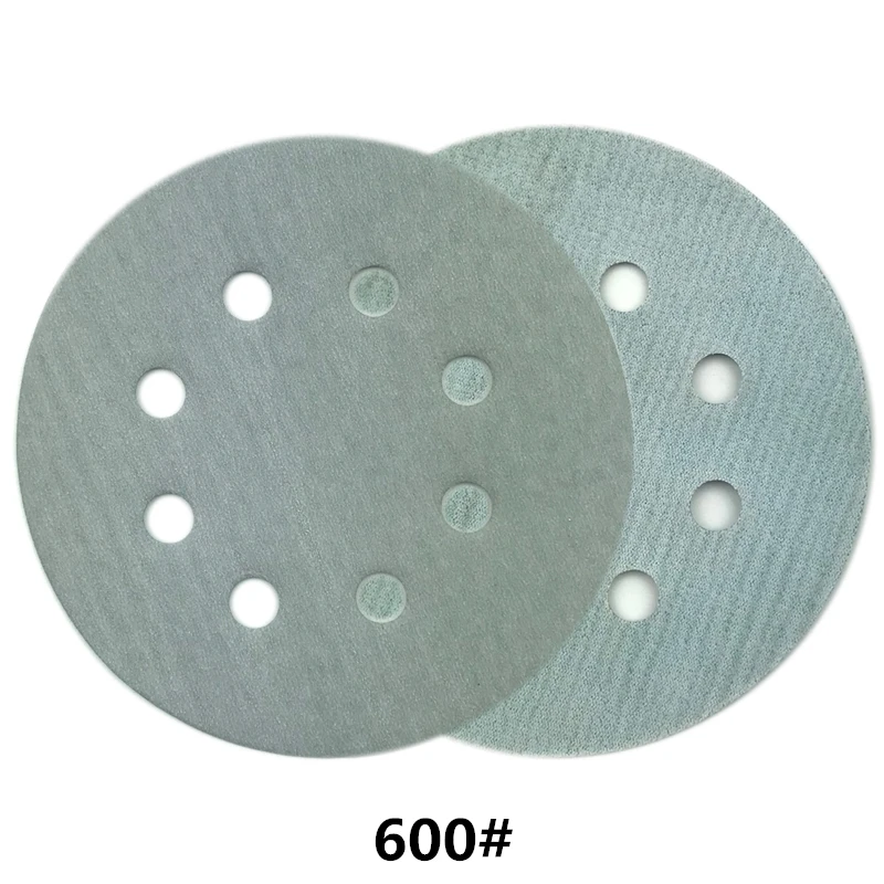 Наждачная бумага 5 дюймов 125 мм 8-Hole 40-2000 Grit алюминиевый оксидный крюк и петля сухие шлифовальные диски для Dremel шлифовальный инструмент для полировки 10 шт.