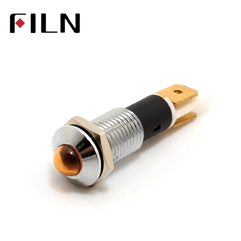 FILN-luz indicadora FL1M-10SJ-1, led roja, verde, amarilla, azul, blanca, 6v, 24v, 36v, 48v, 110v, 220v, 12v
