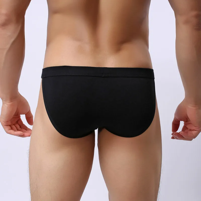 Men Sexy Modal Underwear Briefs Men Low Rise U Convex Pouch Brief Underwear Men Stretch Breathable Plus Size 3XL Briefs