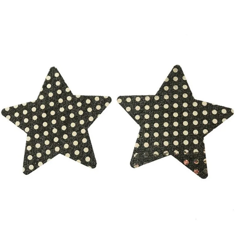 50 Paren/partij Vrouwen Tepel Cover Sexy Pailletten Star Nipple Cover Wegwerp Charm Pasties Zelfklevende Borst Bloemblaadjes