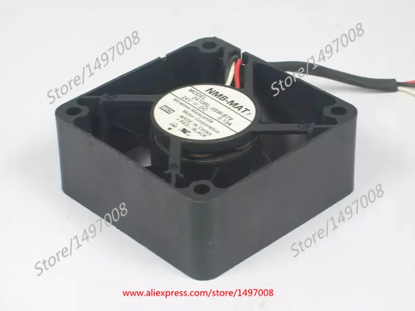 

NMB-MAT 2410RL-05W-B79 C06 C09 DC 24V 0.13A 3-Wire 60x60x25mm Server Cooling Fan