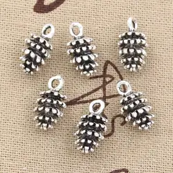 10pcs Charms Pinecone 15x8mm Antique Making Pendant fit,Vintage Tibetan Bronze Silver color,DIY Handmade Jewelry