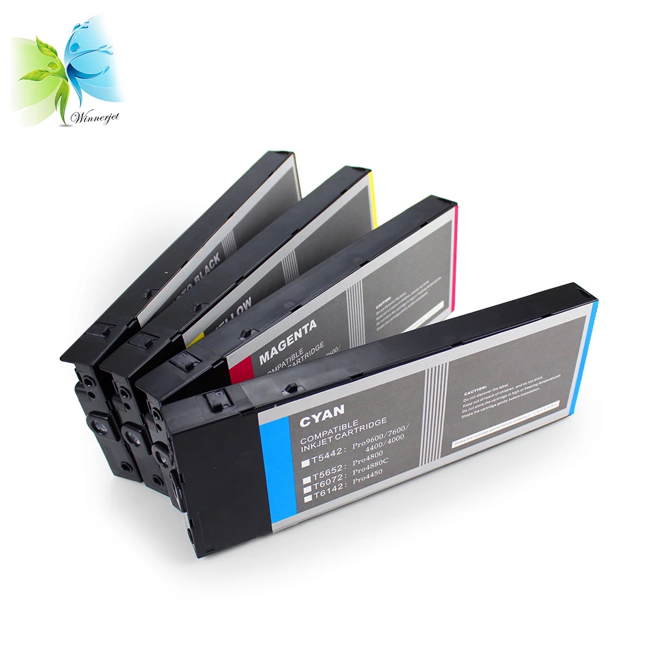 Winnerjet 8 pcs T6142 T6143 T6144 T6148 pigment ink cartridge for Epson 4400 4450 inkjet printer ink cartridge