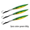 3pcs Green 80g