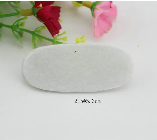 50 PCS DIY 2.5CM-8CM Round ellipse Felt circle fabric pads accessory patches Non-woven sew felt pads fabric flower accessories