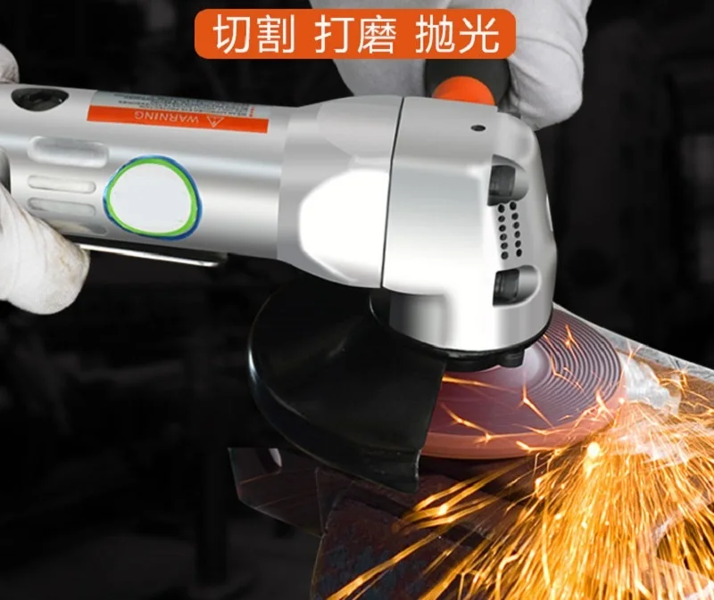 Máquina de cortar ângulo pneumática de 4 polegadas (100mm), ferramenta de corte, polidor e metal, modelo novo