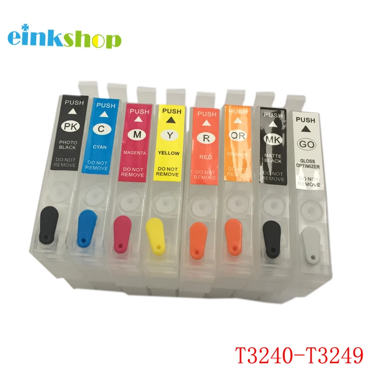 

einkshop P400 T3240 T3241 T3242 T3243 T3244 T3247 T3248 T3249 Refillable ink Cartridge For Epson Surecolor P400 Printer