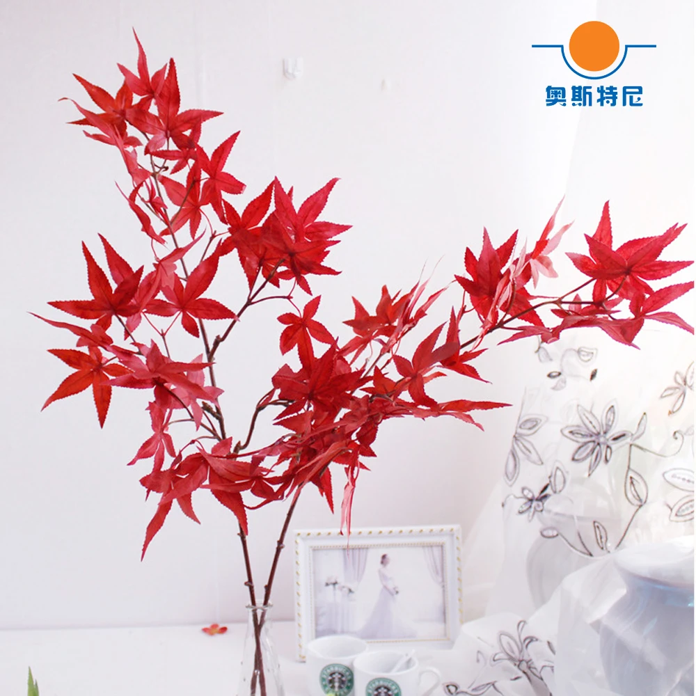 

2pcs artificial flower bouquets artificial maple leaf bouquets