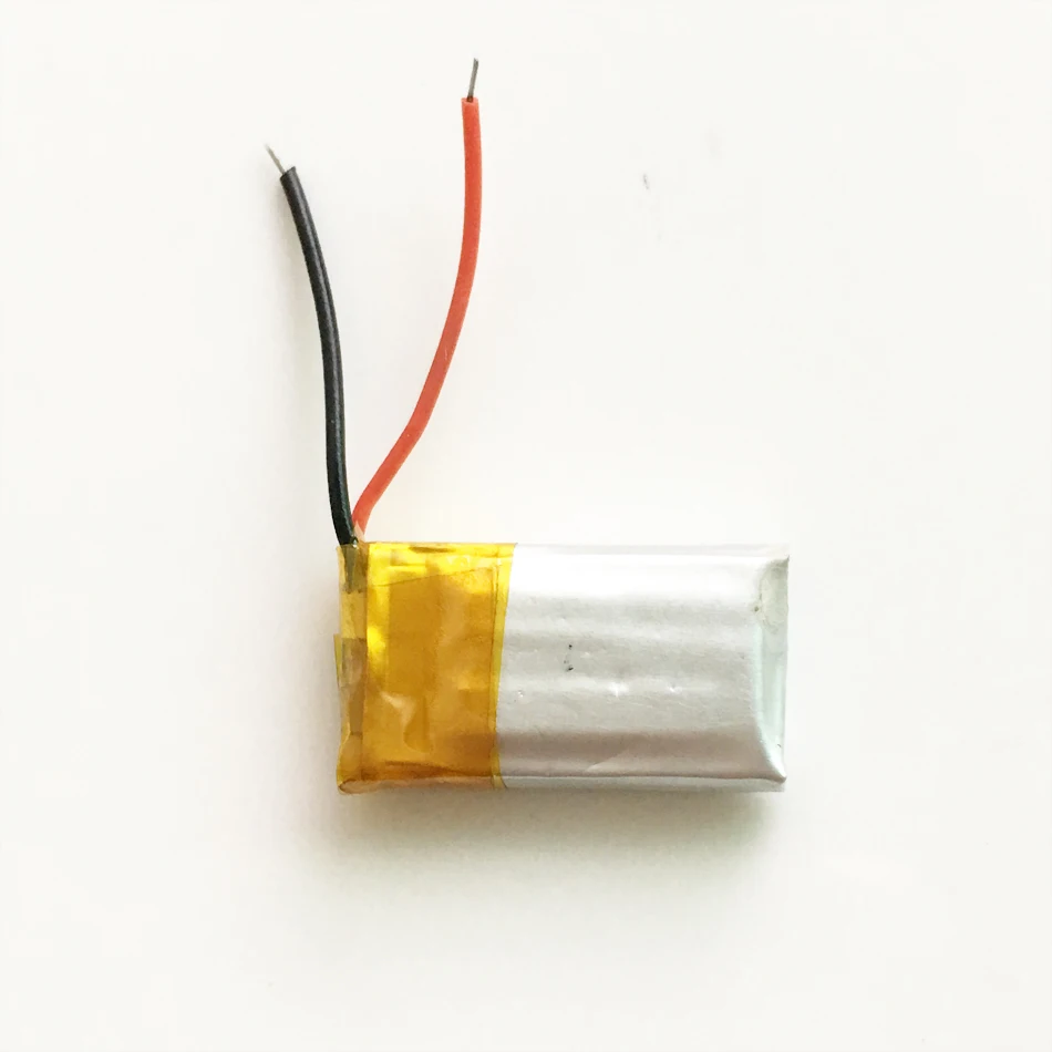 10 x peças 3.7v 60mah bateria recarregável lipo para mp3 gravador bluetooth mid fone de ouvido headphon caneta de vídeo luz led 381220