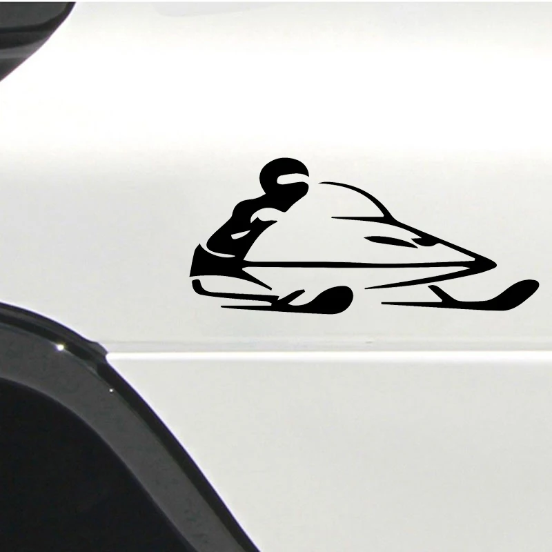 Snowmobile Snow Sled Decal Sticker JDM Funny Fashion Personality Creative Vinyl Car Window Bumper Truck