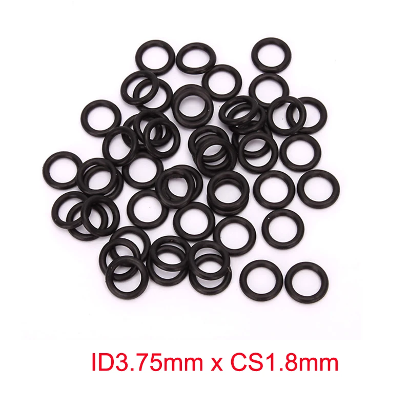 

ID3.75mm x CS1.8mm black nitrile NBR rubber o ring sealing oil resistant gasket