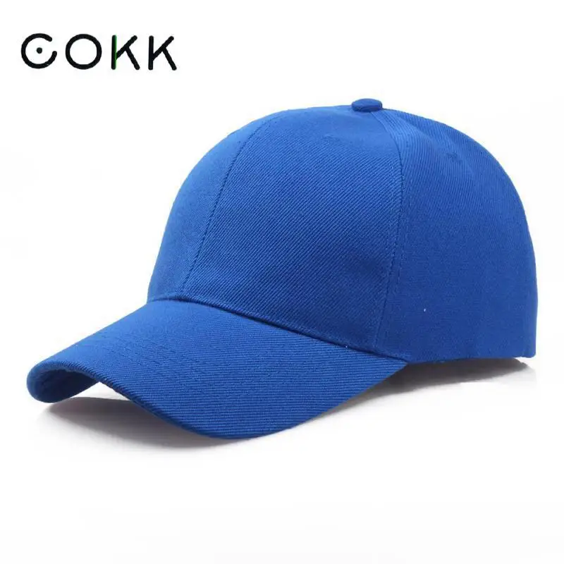 COKK Brand Solid Color Baseball Cap Women Men's Cap Snapback Hats For Women Dad Hat Female Black Bone Male Cheap Gorras Casual