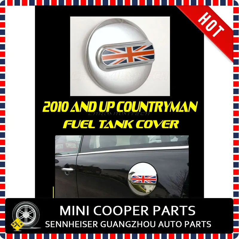 Brand New Chrome UV Protected Union Jack Style Fuel Tank Cover For mini cooper R56 R55 Cooper only  (1 Pcs/Set)