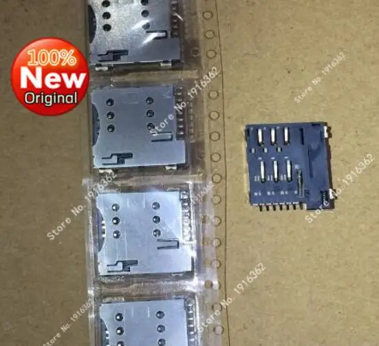 

500 шт./лот разъем для держателя Micro SIM-карты 7P 7 контактов слот для карты/самостоятельное Нажатие с переключателем 1,35 мм