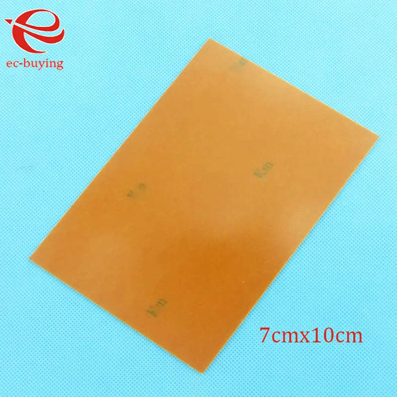 1Pc-10Pcs PF Bakelite Single Sided PCB Board 7*10 cm 7x10cm 1.4mm  Epoxy Copper Clad Plate Laminate Laminating CCL Electronic