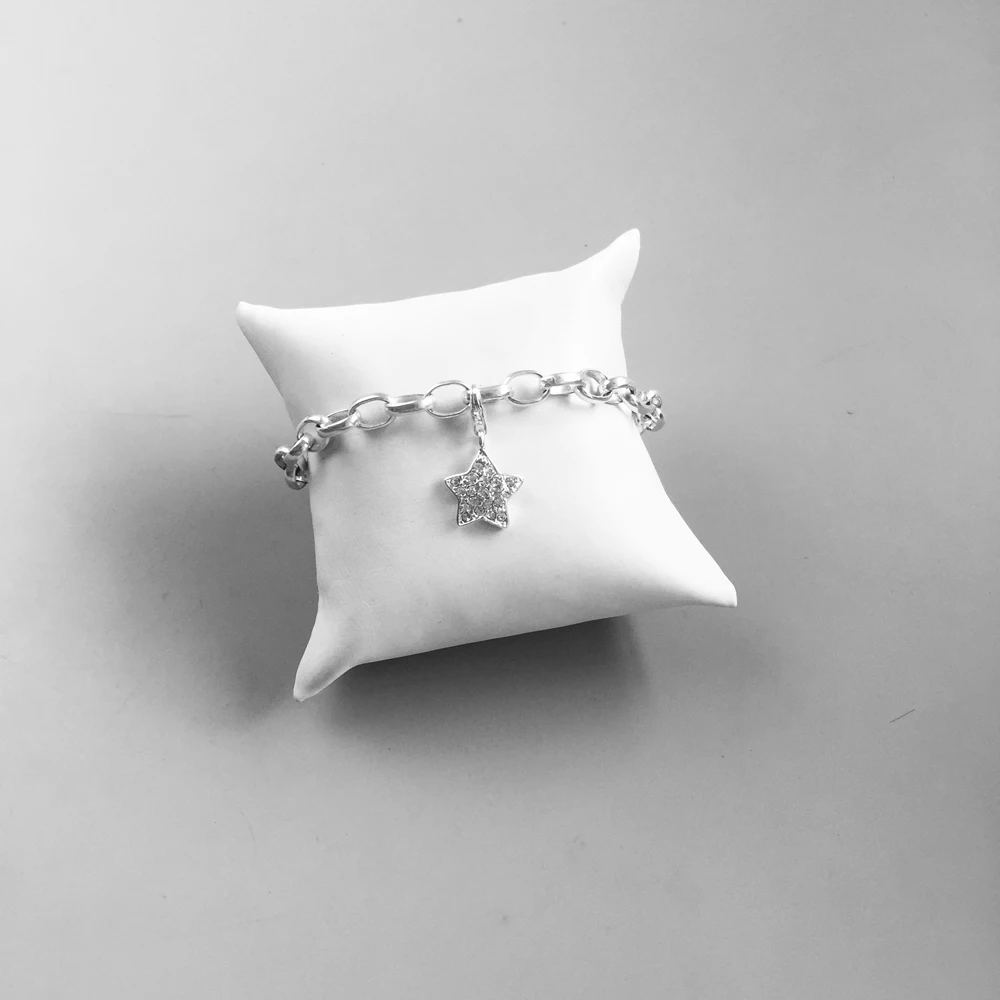 Witte Cz Star Meteor Glitter Charms Hanger, mode-sieraden 925 Sterling Zilver Trendy Cadeau Voor Vrouwen Meisje Fit Armband Ketting