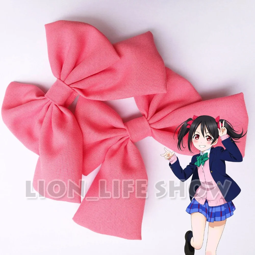 Lovelive Love Live Nico Yazawa Red Bow Tie Headwear Hair Clip Cosplay Accessary