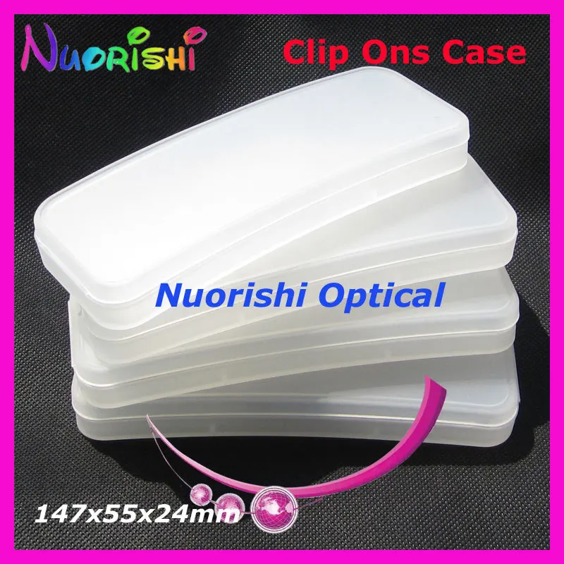 10pcs Clip On Case Sunglasses Polarized Clip On Plastic Hard Case 147x55x24mm CPCS