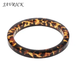 JAVRICK Tortoiseshell Acrylic Bracelet Resin Brown Leopard Mottled Bangle Women Jewelry