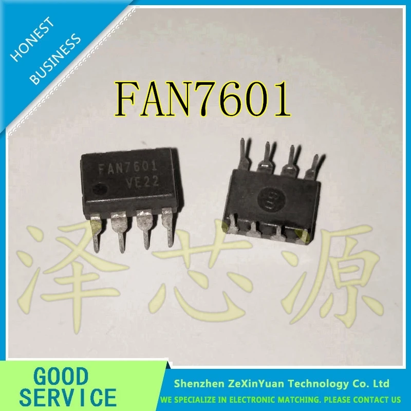 10 قطعة/الوحدة FAN7601 7601 DIP-8