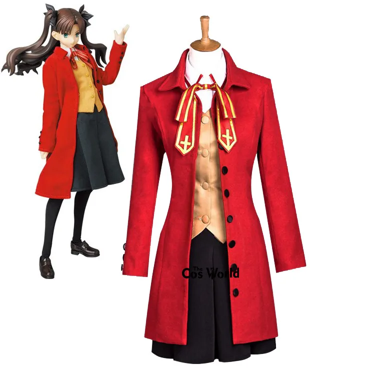 Fate Stay Night Tohsaka Rin School Uniform Outfit Games Anime Customize Cosplay Costumes