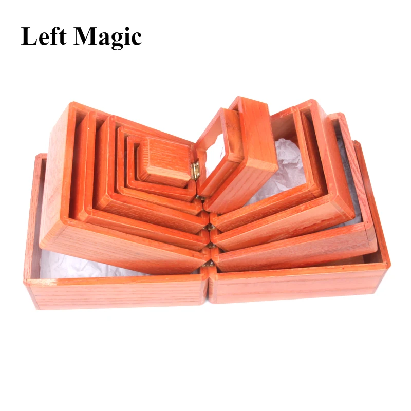 

Nest Of Boxes - Wooden Wooden Chinese Box Magic Tricks Vanished Object Appearing In The Box Stage Illusion Gimmick Props Funny