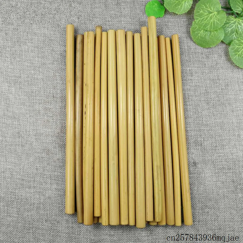 100pcs Reusable Bamboo Straws Organic Bamboo Drinking Straws  Wood Straw for Party Bar Tools