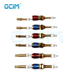 1PC Red And 1PC Blue Water Cooled Gas Adapter Quick Connector Fitting For MIG and TIG Welding Torch