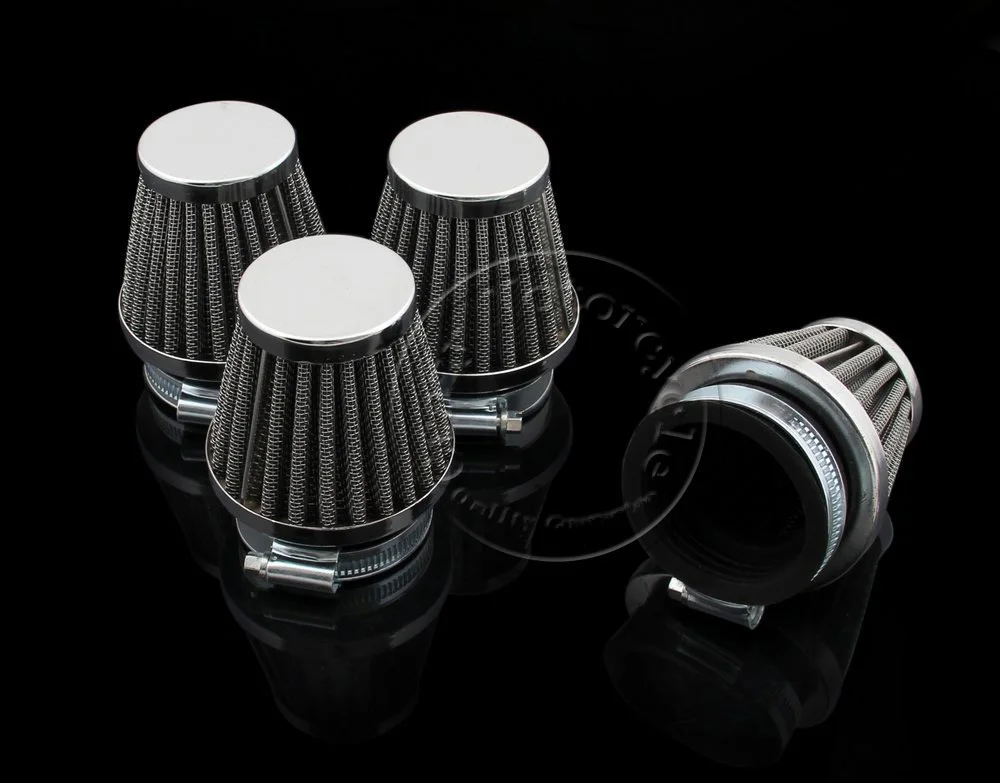 4 x Motorcycle 48mm Air Filter For Honda CB Kawasaki KZ250 KZ250A A1 A2 A3 KZ250B B1 B2 GPZ 305 Suzuki GS GSX Yamaha DT XS