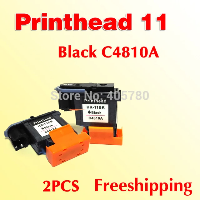 Projeto 4810a da Cabeça de Impressão Compatível para Hp11 Jet100 110 70 Businessinkjet2300 2300dtn 2300n Impressora 2x Preto
