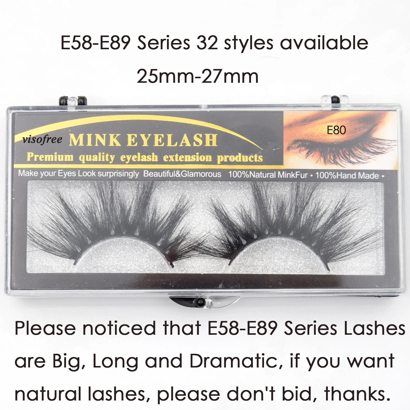 Visofree 25mm lashes 3D mink eyelashes cruelty free 25mm mink lashes handmade crisscross dramatic eyelashes faux cil makeup lash