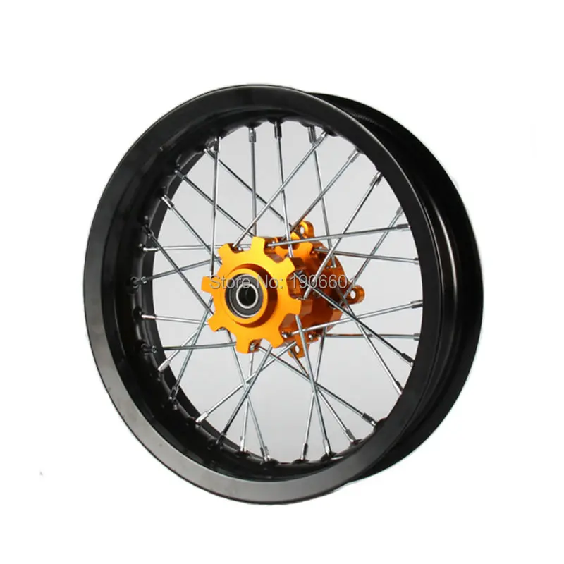 Pit bike Rims 15mm hole 2.50-12inch & 3.00x12\