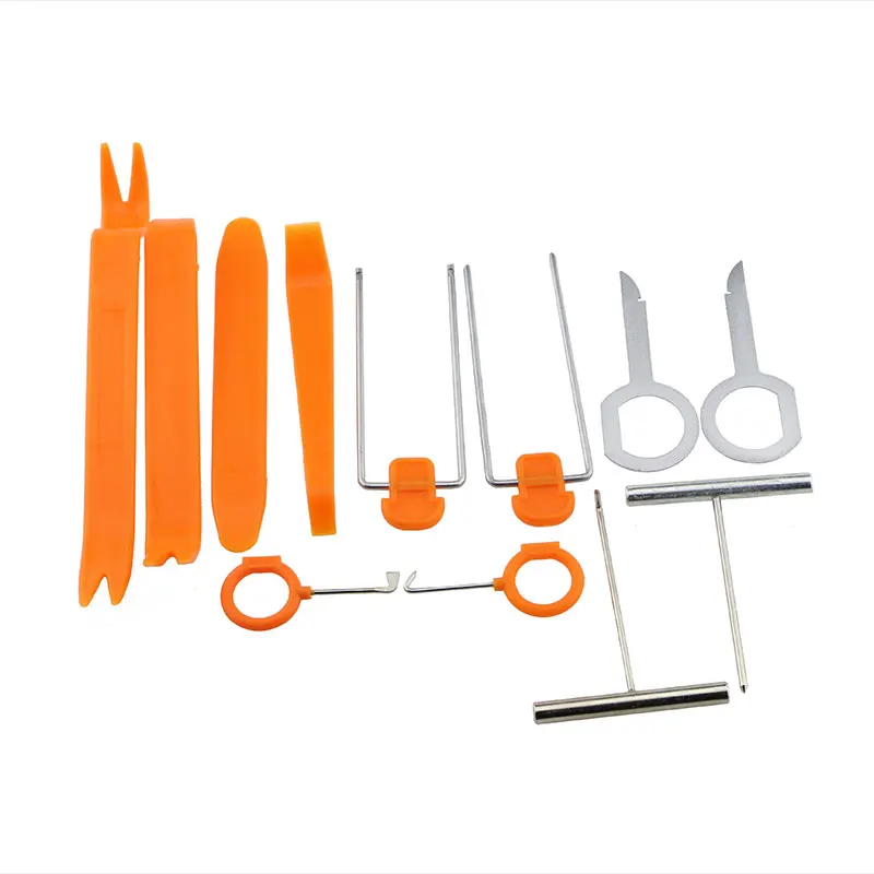 

12 шт./компл. автомобильный радиоприемник дверной зажим панель комплект для Ford Focus MK2 MK3 MK4 Kuga Escape Ecosport Edge Mondeo Fusion Fiesta Mustang