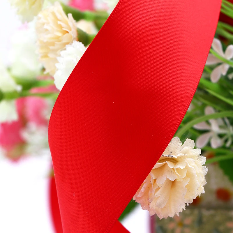 Double Face Side Polyester Satin Ribbon Wedding Party Gift Christmas  Decoration DIY Ribbons(3/6/10/25/40mm)