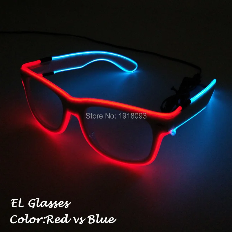 

Glasses Gift for Holiday Lighting Party EL Wire Glasses New Design Luminous Glasses with 3V Steady on Flashing Inverter