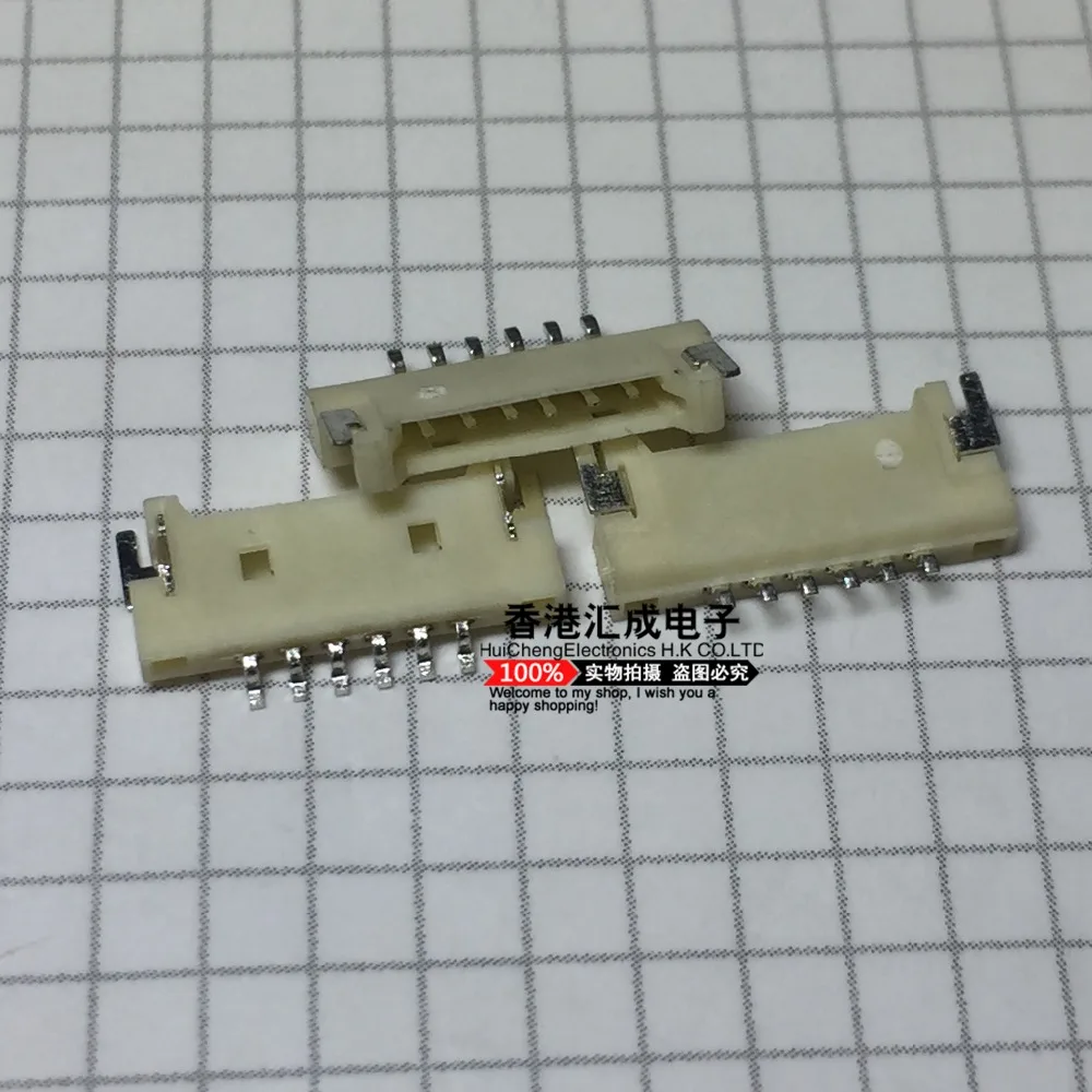 1.25mm pitch 6P 6PIN ultra-thin needle seat horizontal patch socket seat board on the line New  Original