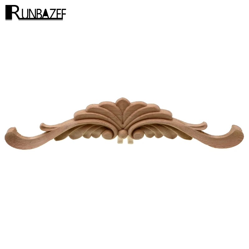 RUNBAZEF 조각 데칼 코너 온레이 아플리케 프레임, 빈티지 홈 도어 장식, 목재 가구 장식 입상 미니어처 공예