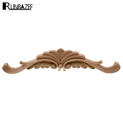 RUNBAZEF 조각 데칼 코너 온레이 아플리케 프레임, 빈티지 홈 도어 장식, 목재 가구 장식 입상 미니어처 공예