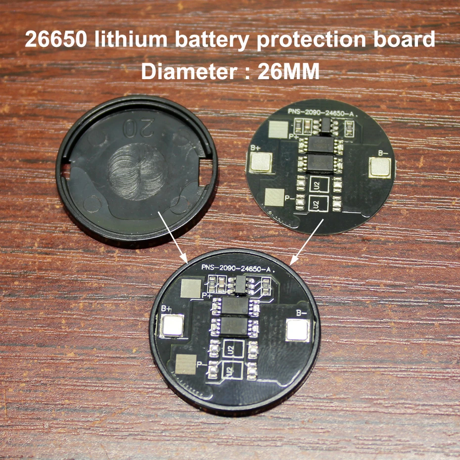 10set/lot 26650 lithium battery 3.7V dual MOS protection board 26650 lithium battery 4.2V protection board current 4A