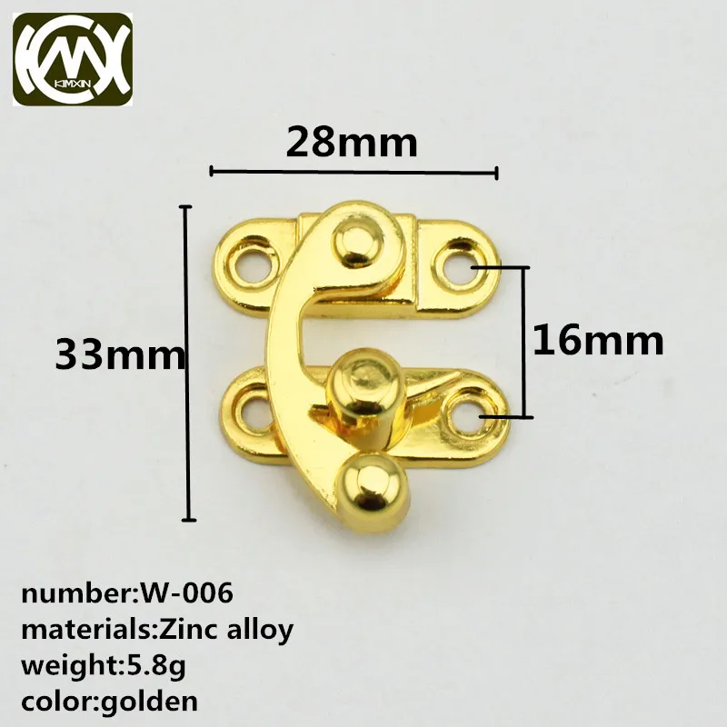 10pc 28*33mm KIMXIN Hardware spots Zinc alloy lock locks for watchbox gift box packaging box Hasp hardware accessories W-006