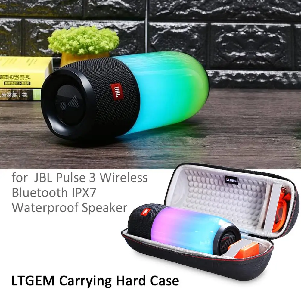 

LTGEM EVA Hard Case for JBL Pulse 3 Wireless Bluetooth IPX7 Waterproof Speaker - Travel Protective Carrying Bag