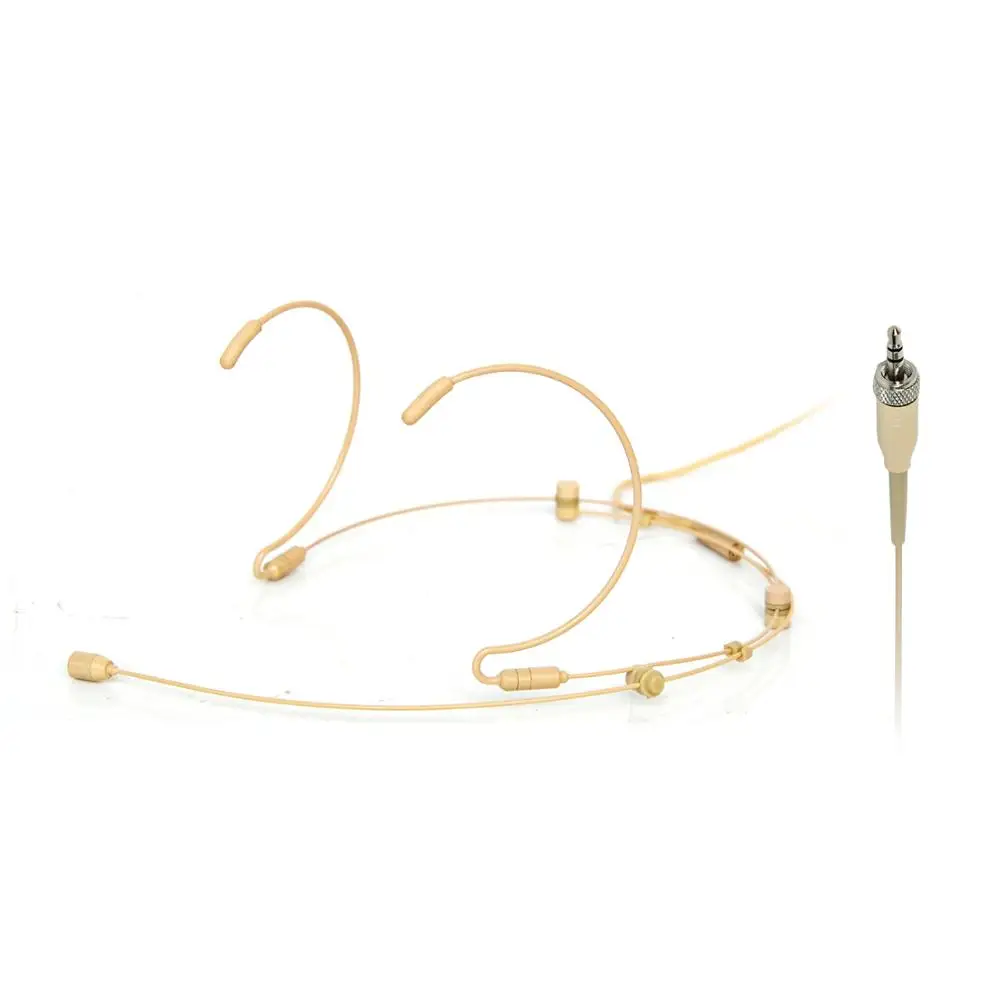 

LOMEHO 3.5mm Plug (with Nut) Headset Microphone Omni Directional Electret Condenser Capsule Collapsible Headworn Mic HM-52S2-L4