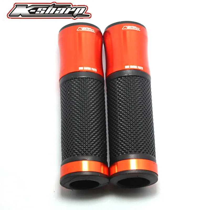 9 color CNC Motorcycle Aluminum Rubber Gel Hand Grips 7/8