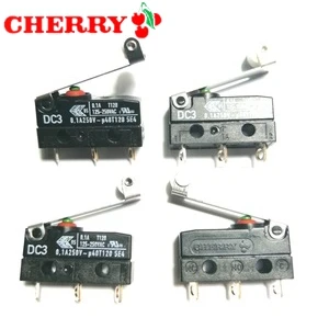 original CHERRY micro switch DC3 short/long/pulley/bent handle 10A 250V Waterproof switch