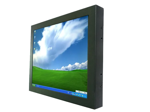Pantalla táctil LCD de marco abierto, Monitor Industrial de 12 pulgadas con carcasa de Metal