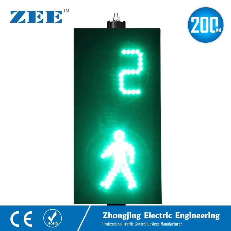 8 inches 200mm LED Traffic Light LED Pedestrian Traffic Signal Light Red Man Green Man with Counter down  timmer