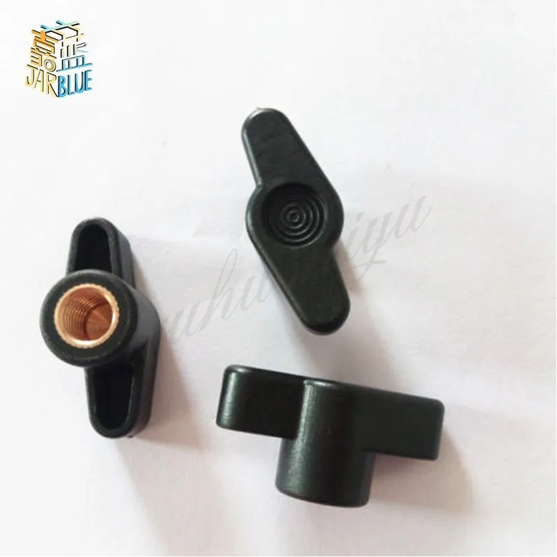 5pcs or 10pcs  M4  M5  M6 M8    35#Head Diameter Plum Bakelite Hand Tighten Nuts / Butterfly Plastic Head Hand Knob Nut